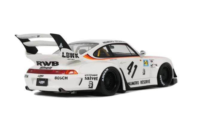 1:18 RWB 993 -- #41 White (Le Mans Retro Livery) -- GT Spirit Porsche 1:18 RWB 993 -- #41 White (Le Mans Retro Livery) -- GT Spirit Porsche