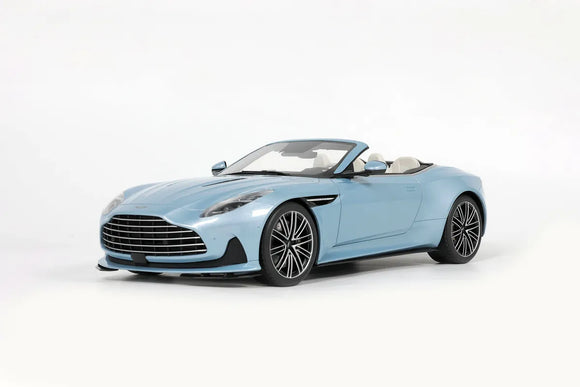 (Pre-Order) 1:18 Aston Martin DB12 Volante 2023 -- Light Blue Metallic -- GT Spirit