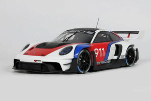 (Pre-Order) 1:18 Porsche 911 (992) GT3 R Rennsport -- White/Blue/Red -- GT Spirit