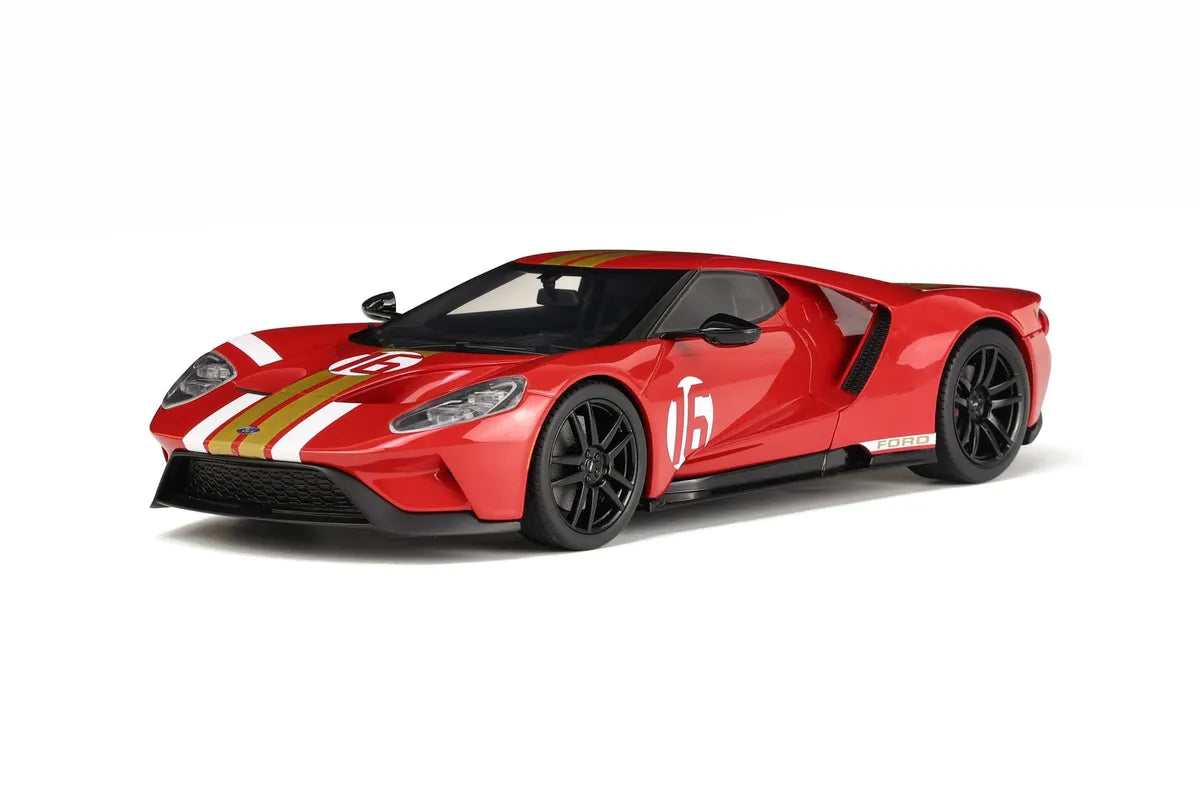 1:18 Ford GT -- Alan Mann Heritage Edition (Red w/Gold Stripes) -- GT