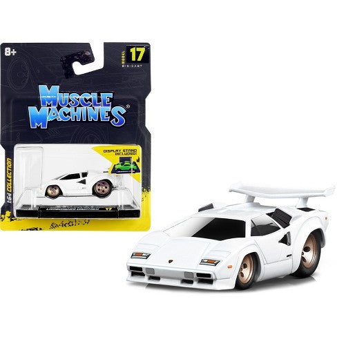 1:64 Lamborghini Countach White -- Muscle Machines Series 3
