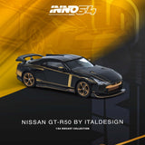 (Pre-Order) 1:64 Nissan GT-R50 By ITALDESIGN -- Black -- INNO64