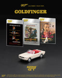 (Pre-Order) 1:64 Ford Mustang Convertible 1964 "Goldfinger" -- James Bond Collection -- Mini GT