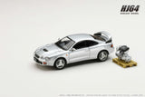 1:64 Toyota Celica GT-Four WRC Edition (ST205) w/Engine -- Silver -- Hobby Japan