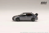 1:64 Mitsubishi Lancer Evo 8 MR GSR w/Engine -- Grey -- Hobby Japan