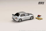 1:64 Mitsubishi Lancer Evo 9 GSR w/Engine -- Silver -- Hobby Japan