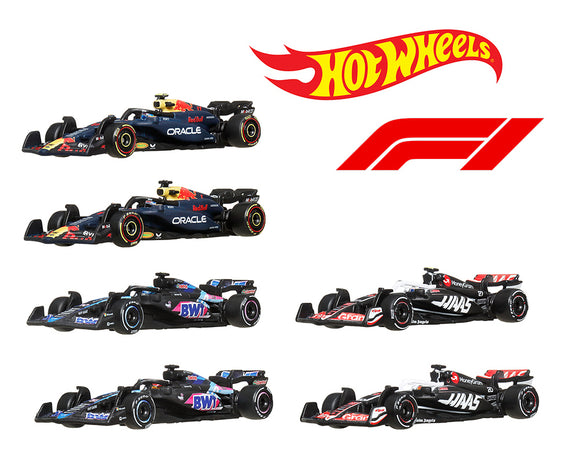 (Pre-Order) 1:64 (8-Piece Set) Red Bull, Alpine, HAAS -- Premium F Assortment -- Hot Wheels F1