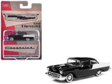 1:64 1957 Chevrolet One-Fifty Sedan -- Black / White -- IXO Models