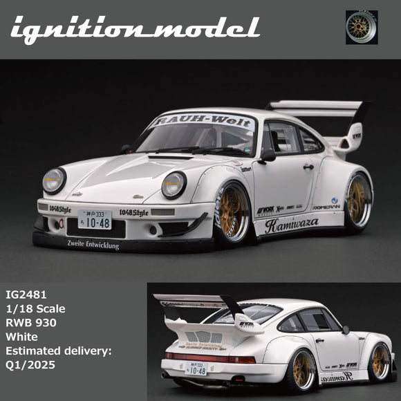 (Pre-Order) 1:18 RWB 930 -- Kamiwaza White -- Ignition Model Porsche IG2481