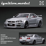 (Pre-Order) 1:18 Nissan R34 Skyline GT-R NISMO Z-Tune -- Silver -- Ignition Model IG3224
