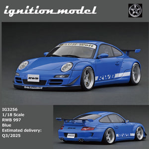 (Pre-Order) 1:18 RWB 997 -- Blue -- Ignition Model Porsche IG3256