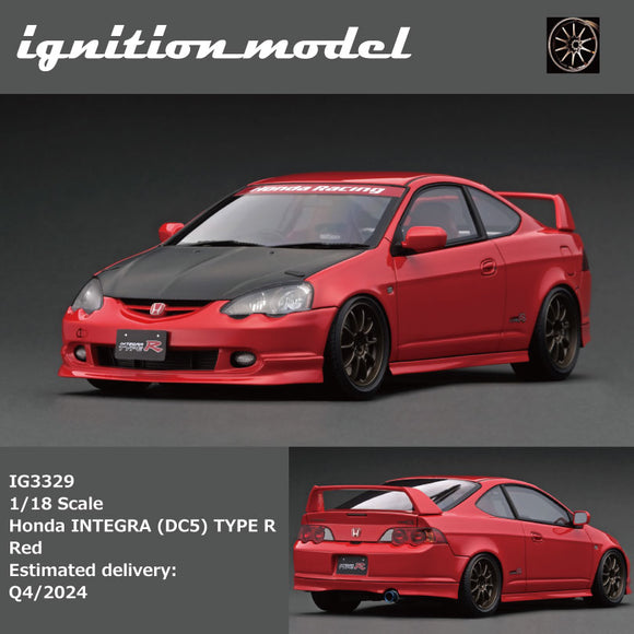 (Pre-Order) 1:18 Honda Integra (DC5) Type R -- Red -- Ignition Model IG3329