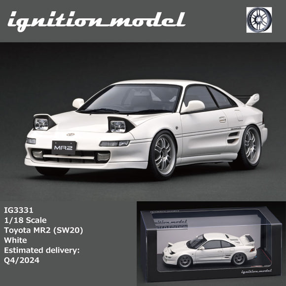 (Pre-Order) 1:18 Toyota MR2 (SW20) -- White -- Ignition Model IG3331