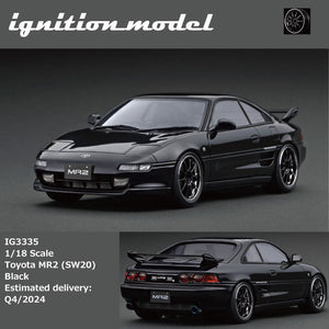 (Pre-Order) 1:18 Toyota MR2 (SW20) -- Black -- Ignition Model IG3335