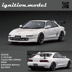 (Pre-Order) 1:18 Toyota MR2 (SW20) -- White -- Ignition Model IG3336