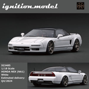 (Pre-Order) 1:18 Honda NSX (NA1) -- White -- Ignition Model IG3485