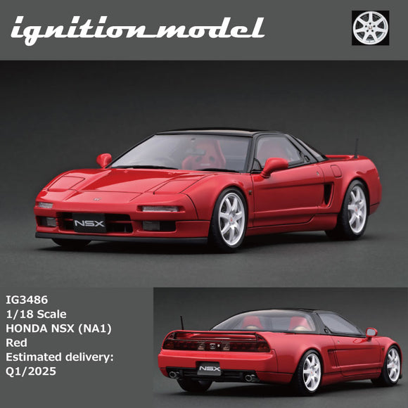 (Pre-Order) 1:18 Honda NSX (NA1) -- Red -- Ignition Model IG3486