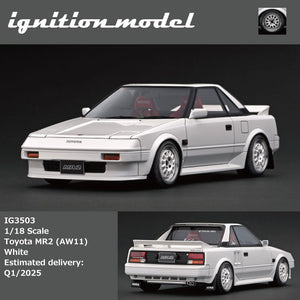 (Pre-Order) 1:18 Toyota MR2 (AW11) -- White -- Ignition Model IG3503