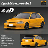 (Pre-Order) 1:18 Initial D -- Honda CIVIC (EK9) Type R Yellow -- Ignition Model IG3541