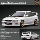 (Pre-Order) 1:18 Subaru Impreza WRX Type R STI Version V (GC8) -- White -- Ignition Model IG3553