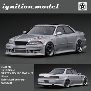 (Pre-Order) 1:18 Toyota JZX100 MARK-II VERTEX -- Silver -- Ignition Model IG3578