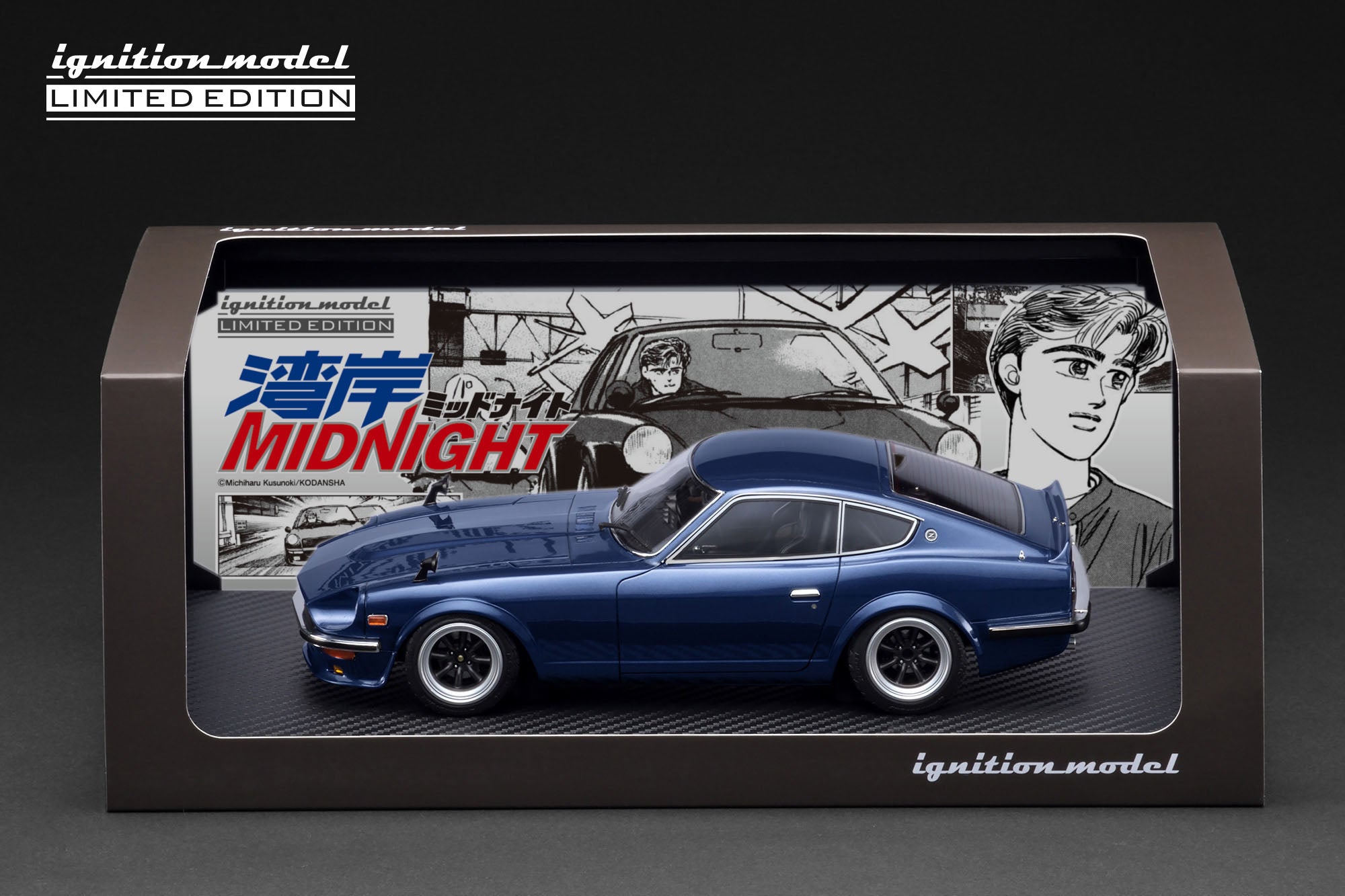 1:18 Nissan Fairlady Z (S30) -- Wangan Midnight w/Figurine -- Ignition