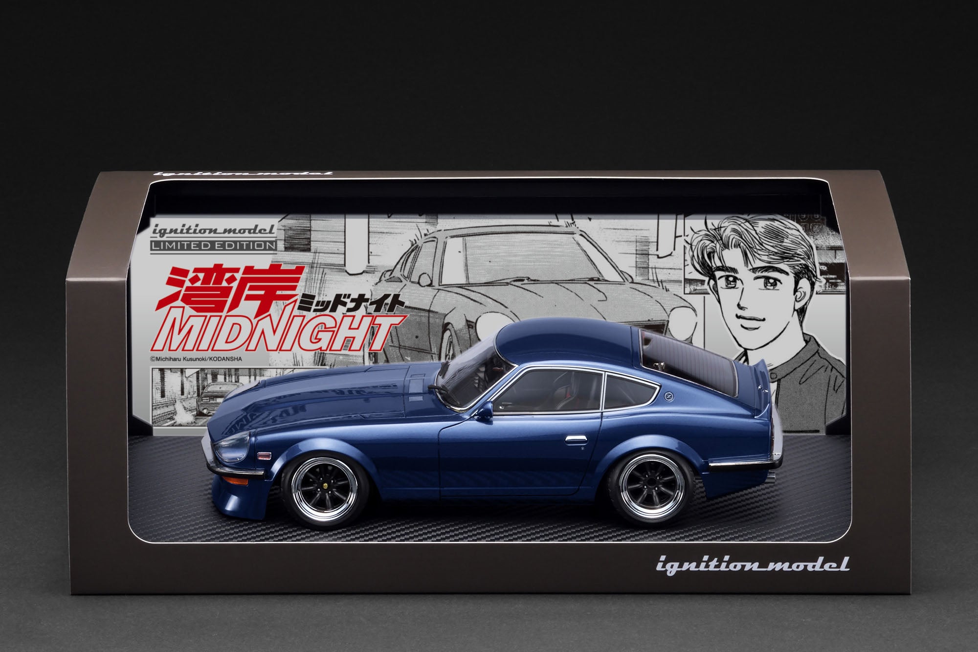 1:18 Nissan Fairlady Z (S30) - Blue -- Wangan Midnight -- Ignition Mod