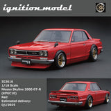 (Pre-Order) 1:18 Nissan Skyline 2000 GT-R (KPGC10) -- Red -- Ignition Model IG3616