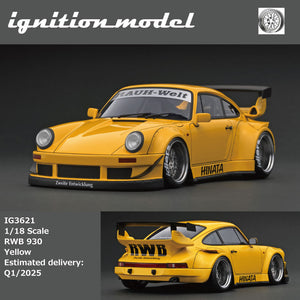 (Pre-Order) 1:18 RWB 930 (Porsche 911) -- "Hinata" Yellow -- Ignition Model IG3621