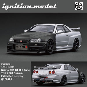 (Pre-Order) 1:18 Nissan Skyline NISMO R34 GT-R Z-tune -- Test 2004 Suzuka -- Ignition Model IG3638