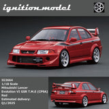 (Pre-Order) 1:18 Mitsubishi Lancer Evolution VI GSR T.M.E (CP9A) -- Red -- Ignition Model IG3664