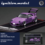 (Pre-Order) 1:64 RWB 993 (Porsche 911) -- Matte Purple -- Ignition Model IG3871
