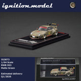 (Pre-Order) 1:64 RWB 993 (Porsche 911) -- #91 Matte Green -- Ignition Model IG3873