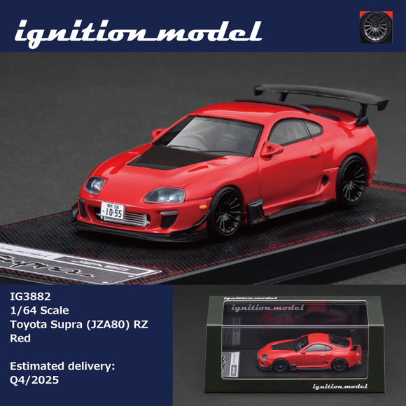 (Pre-Order) 1:64 Toyota Supra (JZA80) RZ -- Red -- Ignition Model IG3882