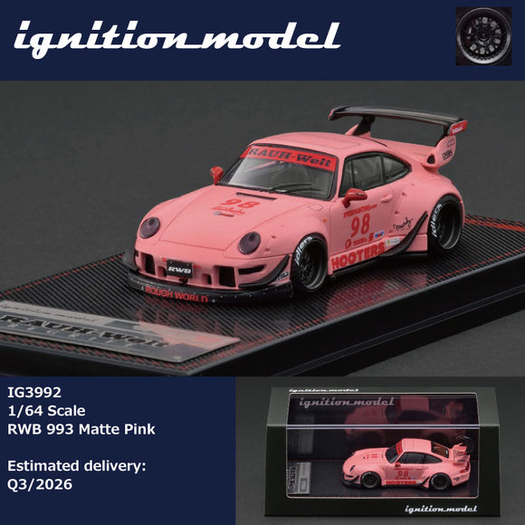 (Pre-Order) 1:64 RWB 993 (Porsche 911) -- Matte Pink -- Ignition Model IG3992