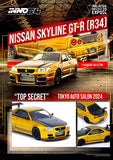 1:64 Nissan Skyline GT-R (R34) TOP SECRET -- Tokyo Auto Salon Gold -- INNO64