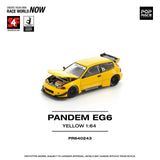 1:64 Honda Civic EG6 Pandem -- Yellow -- Pop Race (Manila Auto Show 2025)
