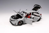 1:18 Honda Civic Type-R (FL5) w/Engine -- Sonic Grey Pearl -- Motorhelix M85305