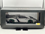 1:18 Lamborghini Veneno -- Grey  / Green Line -- Kyosho OUSIA 09501GRG