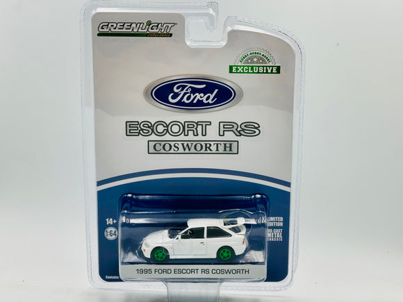 1:64 1995 Ford Escort RS Cosworth -- Diamond White -- *CHASE VERSION* -- Greenli