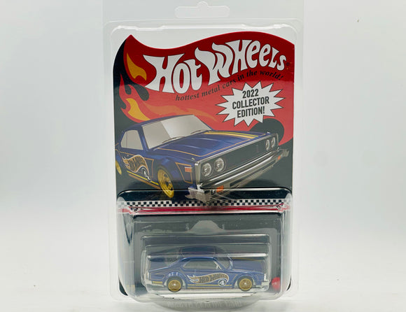 Hot Wheels -- Nissan Skyline C210 -- Blue & Gold -- 2022 Collector Edition