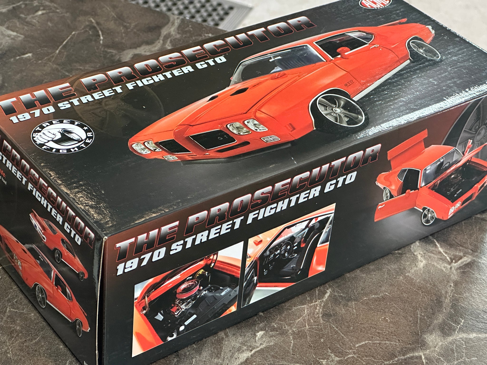 1:18 1970 Pontiac GTO -- Cardinal Red (Orange) -- Street Fighter -- AC
