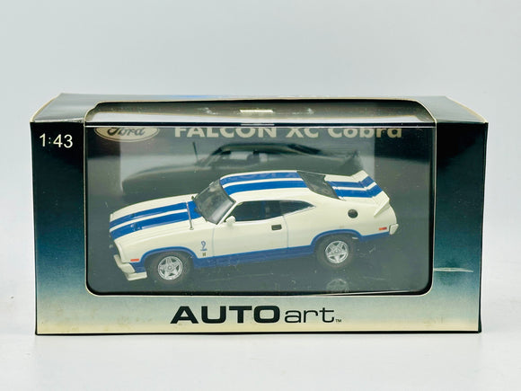 1:43 Ford Falcon XC Cobra -- White w/Blue Stripes -- Biante/AUTOart