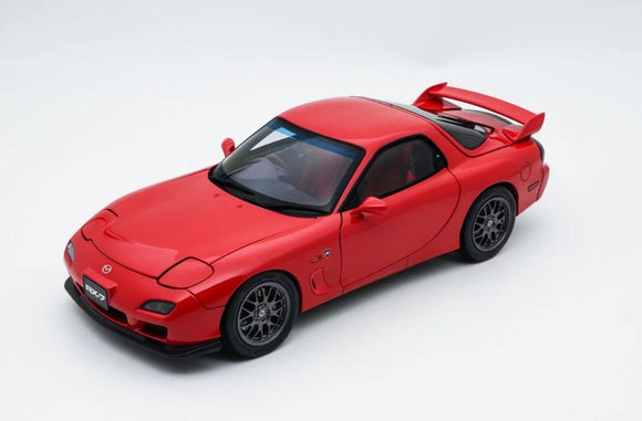 1:18 Mazda RX7 Spirit R w/13B Engine Display -- Red Metallic -- Polar Master