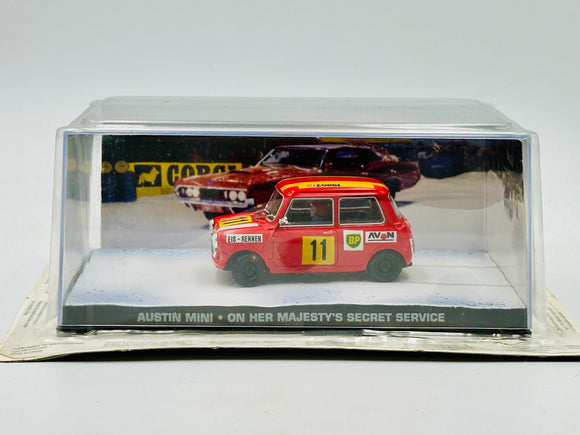 1:43 Austin Mini -- #11 Red - James Bond - On Her Majesty's Secret Service -- At