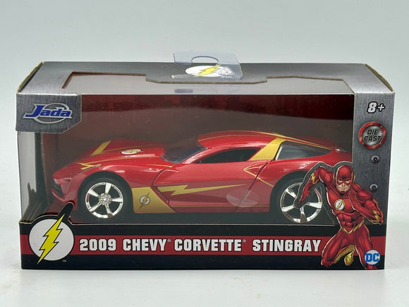 1:32 2009 Chevrolet Corvette -- Flash -- Red w/Yellow Accents -- JADA