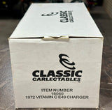 1:18 1972 Chrysler Valiant E49 Charger -- Vitamin C (Orange) -- Classic Carlecta