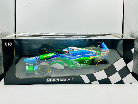 1:18 1994 Michael Schumacher -- Brazilian GP Winner -- #5 Benetton B194 -- Minic