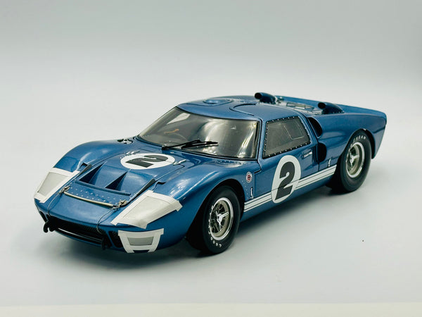 1:18 1966 Ford GT40 MKII -- Sebring -- #2 Shelby American Metallic Blu