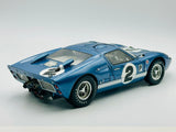 1:18 1966 Ford GT40 MKII -- Sebring -- #2 Shelby American Metallic Blue -- Exoto